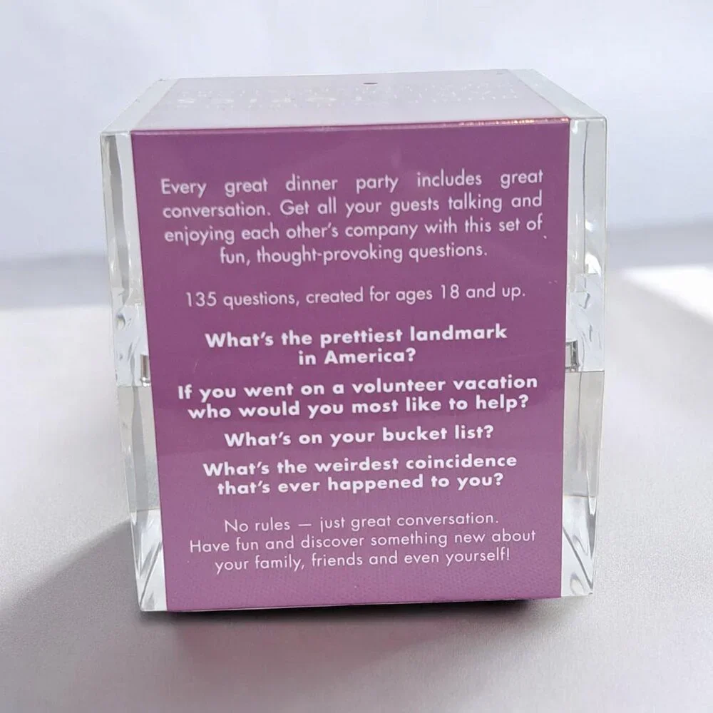 Dinner With Friends Table Topics Game Questions To Start Conversations NEW - Picture 2 of 5